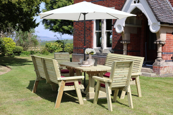 Ergo 8 Seat Round Table Set