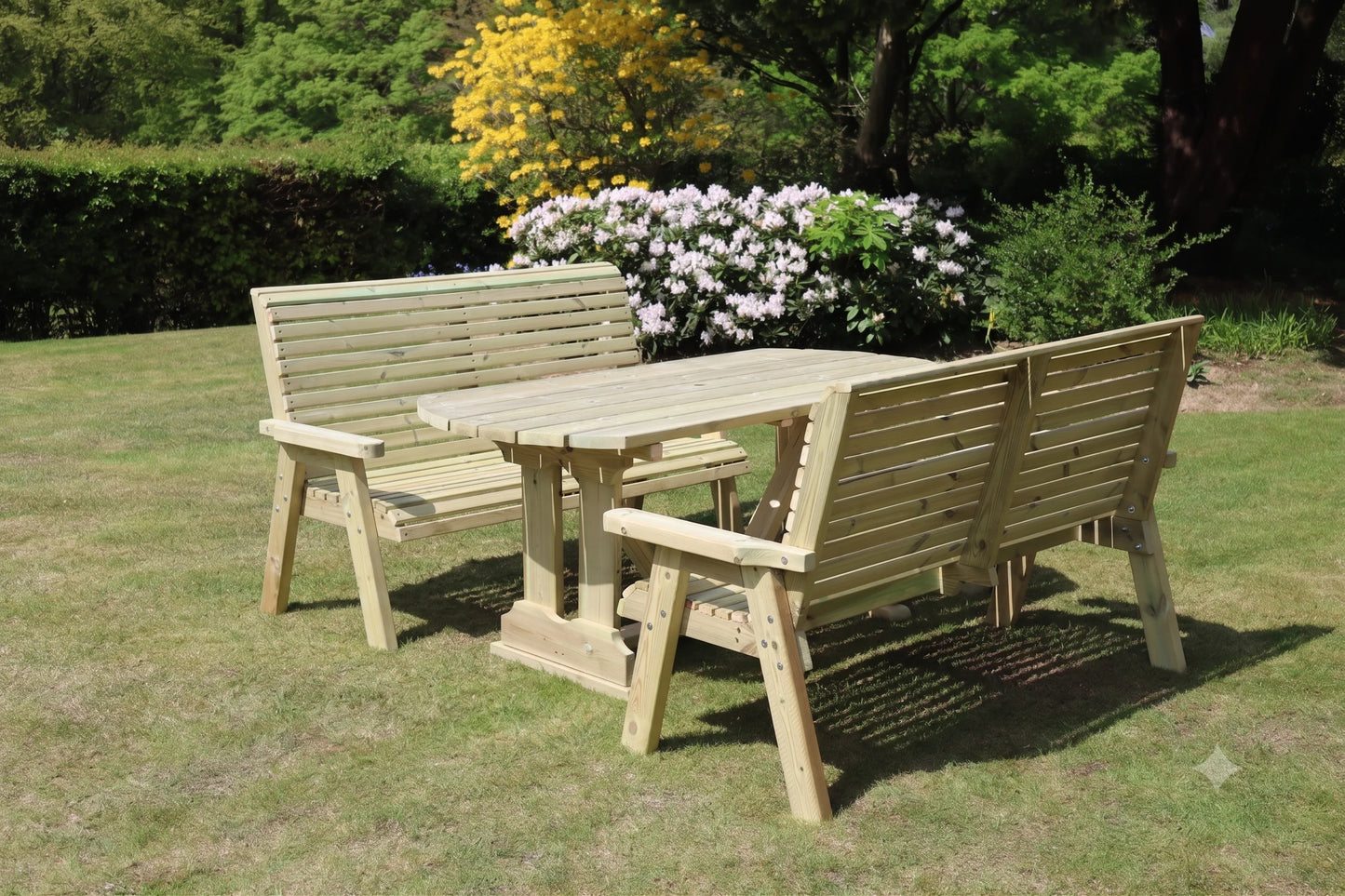 Ergo 6 Seat Bench Table Set
