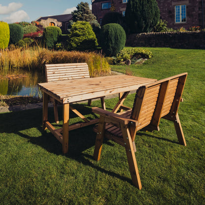 Valley 4 Seat Bench Set