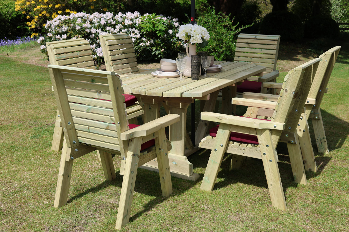 Ergo 6 Chair Round Table Set