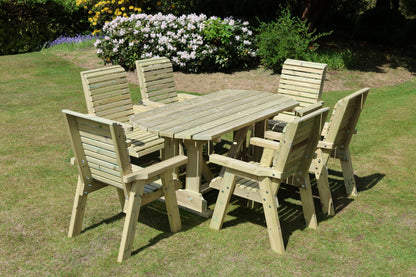 Ergo 6 Chair Round Table Set