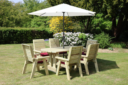 Ergo 6 Chair Round Table Set