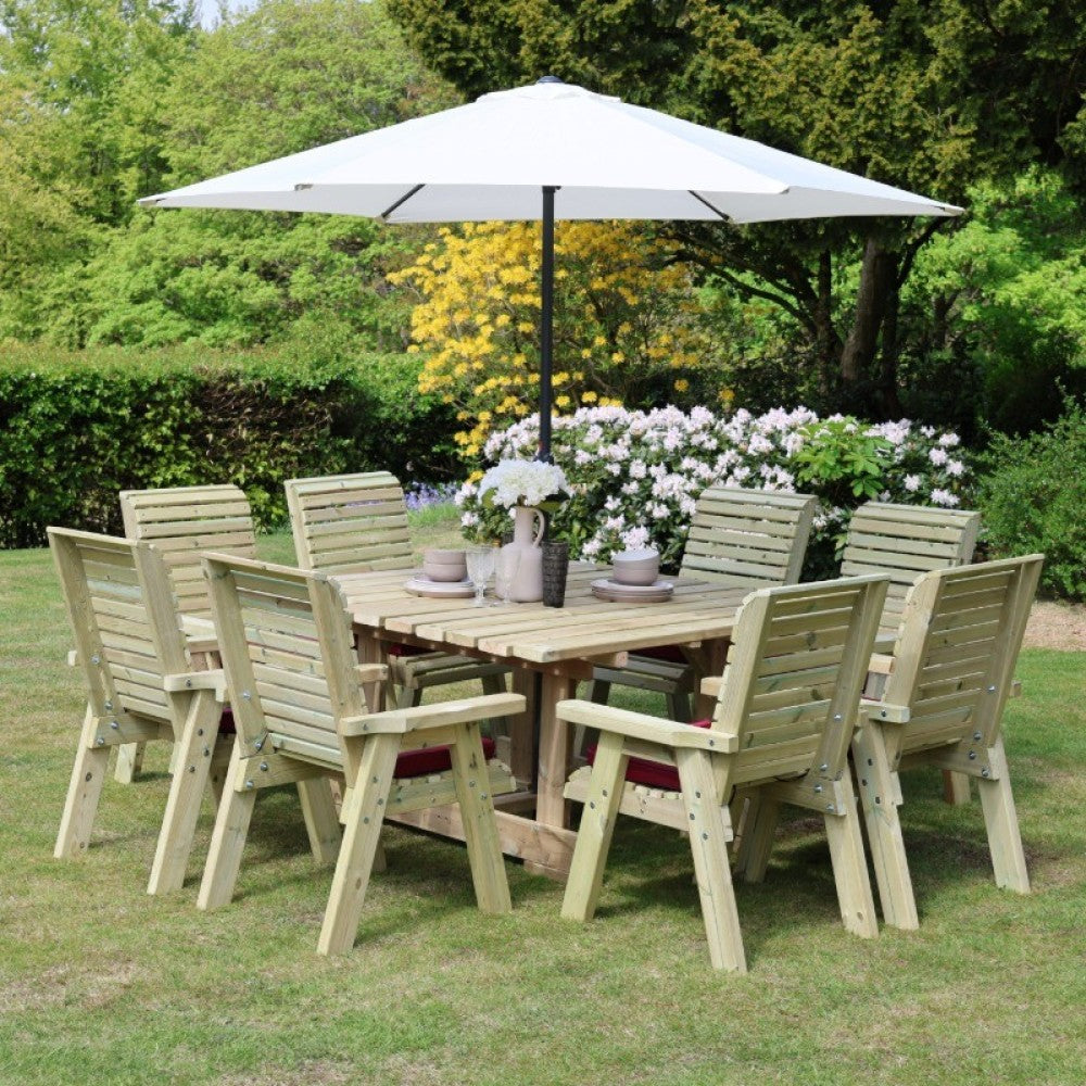 Ergo 8 Seater Square Set 8Xc