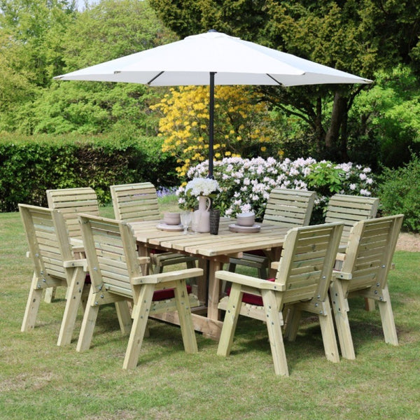 Ergo 8 Seater Square Set 8Xc
