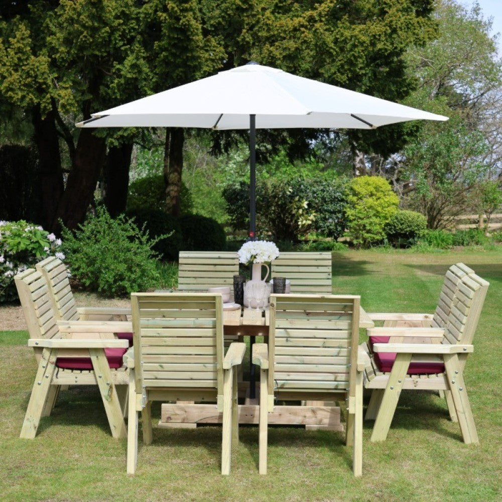 Ergo 8 Seater Square Set 8Xc