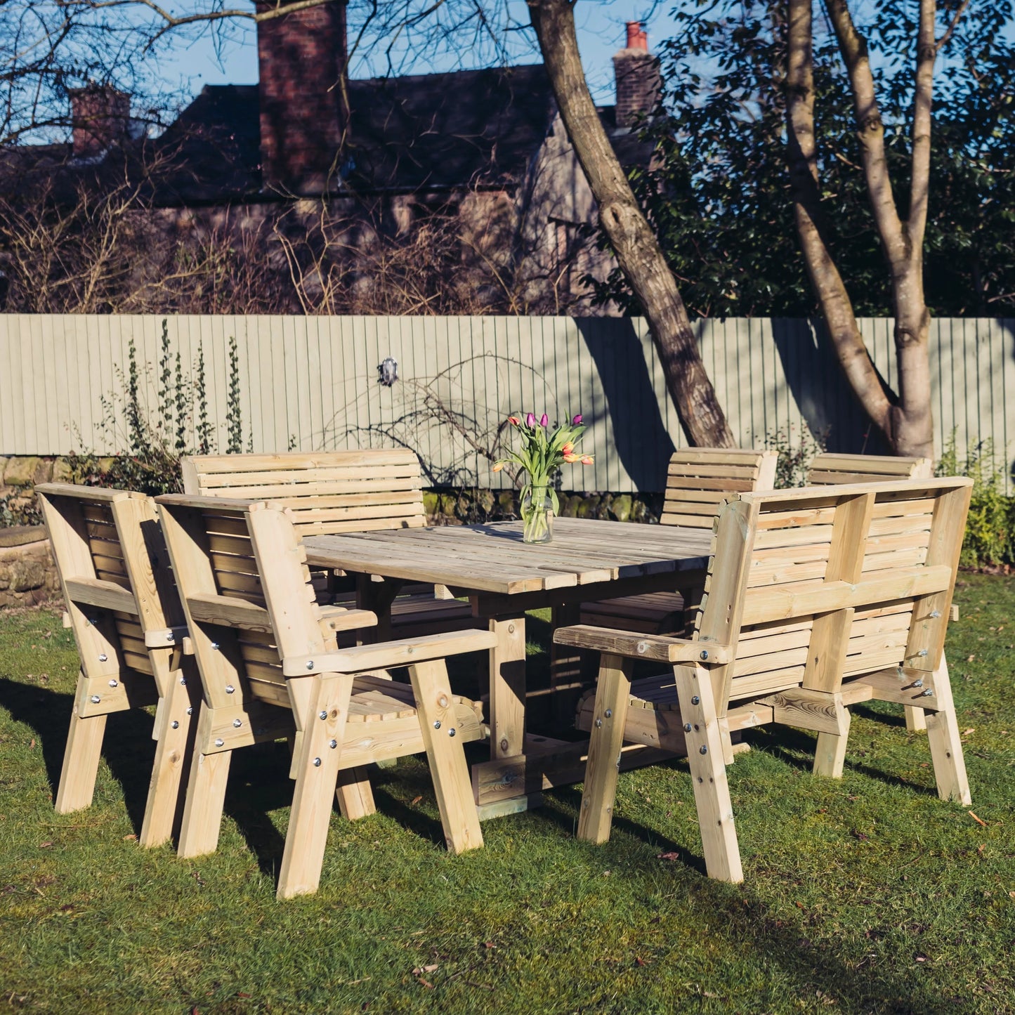 Ergo 8 Seater Square Set 4Xc 2Xb