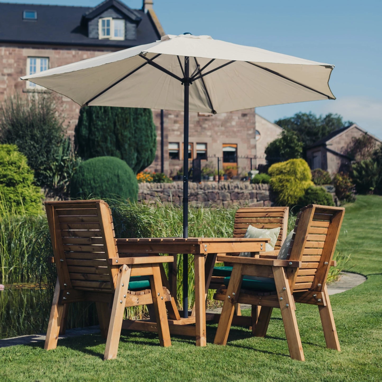 Valley 4 Seater Square Table and Chair Set